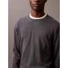 imageCalvin Klein Mens Smooth Cotton Monogram Logo SweaterEbony