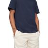imageCalvin Klein Mens Smooth Cotton Solid Crewneck TShirtDark Sapphire