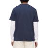 imageCalvin Klein Mens Smooth Cotton Solid Crewneck TShirtDark Sapphire