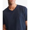 imageCalvin Klein Mens Smooth Cotton Solid VNeck TShirtDark Sapphire