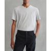 imageCalvin Klein Mens Smooth Cotton Solid VNeck TShirtHeroic Grey Heather