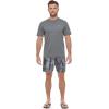 imageCalvin Klein Mens Standard Light Weight Quick Dry Short Sleeve 40 UPF Protection Active TopGrey Heather