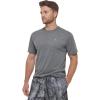 imageCalvin Klein Mens Standard Light Weight Quick Dry Short Sleeve 40 UPF Protection Active TopGrey Heather