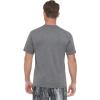 imageCalvin Klein Mens Standard Light Weight Quick Dry Short Sleeve 40 UPF Protection Active TopGrey Heather
