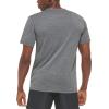 imageCalvin Klein Mens Standard Light Weight Quick Dry Short Sleeve 40 UPF Protection Active TopGrey Heather Logo