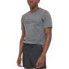 imageCalvin Klein Mens Standard Light Weight Quick Dry Short Sleeve 40 UPF Protection Active TopGrey Heather Logo