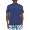 imageCalvin Klein Mens Standard Light Weight Quick Dry Short Sleeve 40 UPF Protection Active TopNavy Logo