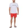imageCalvin Klein Mens Standard Light Weight Quick Dry Short Sleeve 40 UPF Protection Active TopWhite Logo