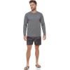 imageCalvin Klein Mens Standard UPF 40 Long Sleeve Quick Dry Swim ShirtGrey Heather