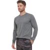 imageCalvin Klein Mens Standard UPF 40 Long Sleeve Quick Dry Swim ShirtGrey Heather