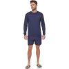 imageCalvin Klein Mens Standard UPF 40 Long Sleeve Quick Dry Swim ShirtNavy