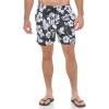 imageCalvin Klein Mens Standard Uv Protected Quick Dry Drawstring Patterned Swim TrunkBlack Aloha