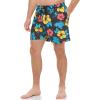 imageCalvin Klein Mens Standard Uv Protected Quick Dry Drawstring Patterned Swim TrunkBlack Multi Aloha