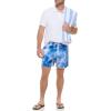 imageCalvin Klein Mens Standard Uv Protected Quick Dry Drawstring Patterned Swim TrunkBlue Watercolor
