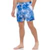 imageCalvin Klein Mens Standard Uv Protected Quick Dry Drawstring Patterned Swim TrunkBlue Watercolor