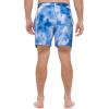 imageCalvin Klein Mens Standard Uv Protected Quick Dry Drawstring Patterned Swim TrunkBlue Watercolor