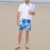 imageCalvin Klein Mens Standard Uv Protected Quick Dry Drawstring Patterned Swim TrunkBlue Watercolor