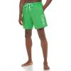 imageCalvin Klein Mens Standard Uv Protected Quick Dry Drawstring Patterned Swim TrunkGreen Logo