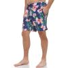 imageCalvin Klein Mens Standard Uv Protected Quick Dry Drawstring Patterned Swim TrunkNavyPink Aloha
