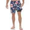 imageCalvin Klein Mens Standard Uv Protected Quick Dry Drawstring Patterned Swim TrunkNavyPink Aloha