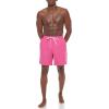 imageCalvin Klein Mens Standard Uv Protected Quick Dry Drawstring Patterned Swim TrunkPink Logo