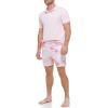 imageCalvin Klein Mens Standard Uv Protected Quick Dry Drawstring Patterned Swim TrunkPink Watercolor