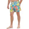imageCalvin Klein Mens Standard Uv Protected Quick Dry Drawstring Patterned Swim TrunkTan Multi Aloha