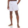 imageCalvin Klein Mens Standard Uv Protected Quick Dry Drawstring Patterned Swim TrunkWhite Monochrome