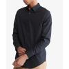 imageCalvin Klein Mens Stretch Cotton Monogram Logo Button Down ShirtBlack Beauty