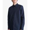 imageCalvin Klein Mens Stretch Cotton Monogram Logo Button Down ShirtSky Captain