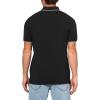 imageCalvin Klein Mens Stretch Pique Solid Tipped PoloBlack Beauty