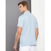imageCalvin Klein Mens Stretch Pique Solid Tipped PoloCelestial Blue