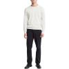imageCalvin Klein Mens Supima Cotton Solid Monogram Logo SweaterChalk