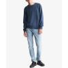 imageCalvin Klein Mens Supima Cotton Solid Monogram Logo SweaterDenim Heather