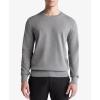 imageCalvin Klein Mens Supima Cotton Solid Monogram Logo SweaterGrey Heather