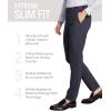 imageCalvin Klein Mens Tapered Slim Fit Stretch Dress Pants  Fitted Suit Pants for Men  UltraTapered Suit PantsCharcoal Grey