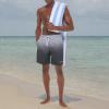 imageCalvin Klein Mens UV Protected Two Tone Logo Swim TrunkBlack Gradient
