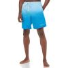 imageCalvin Klein Mens UV Protected Two Tone Logo Swim TrunkBlue Gradient