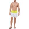 imageCalvin Klein Mens UV Protected Two Tone Logo Swim TrunkCitrinaWhite