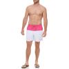imageCalvin Klein Mens UV Protected Two Tone Logo Swim TrunkPinkWhite