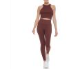 imageCalvin Klein Performance Womens Ribbed Crop TopBitter Chocolate