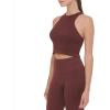 imageCalvin Klein Performance Womens Ribbed Crop TopBitter Chocolate