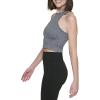 imageCalvin Klein Performance Womens Ribbed Crop TopBlack Heather