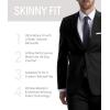 imageCalvin Klein Premium Skinny Fit Mens Suit Separates  Performance Stretch FabricBlack