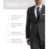 imageCalvin Klein Premium Skinny Fit Mens Suit Separates  Performance Stretch FabricCharcoal