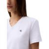imageCalvin Klein Womens Archive Logo VNeck TShirtBrilliant White