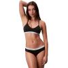 imageCalvin Klein Womens Balance Cotton Stretch Bikini Panties 3 PackBlackGrey HeatherFall Berry