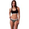 imageCalvin Klein Womens Carousel Bikini PantyBlackCharcoal HeatherDunn Plaid Kelly Green