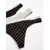 imageCalvin Klein Womens Carousel Logo Cotton Stretch Thong Panties 3 PackAll Mini Ck