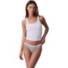 imageCalvin Klein Womens Carousel Logo Cotton Stretch Thong Panties 3 PackBlackWhiteGrey Heather